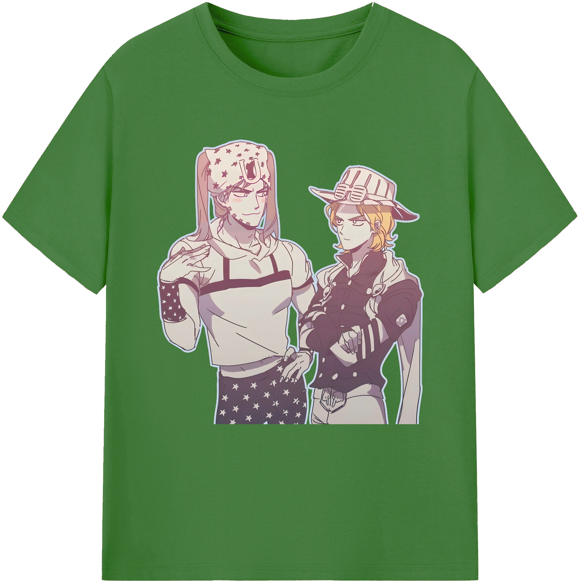 （画像用） ジョジョの奇妙な冒険 JoJo's Bizarre Adventure レディースカジュアルプリントTシャツ（綿100％）